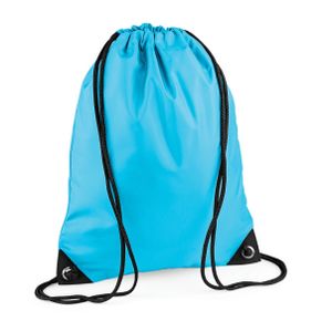 Sport gymtas Surf blauw met rijgkoord 45 x 34 cm