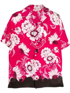 Valentino Garavani chemise fleurie à manches courtes - Rose