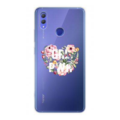 GRL PWR Flower: Honor Note 10 Transparant Hoesje
