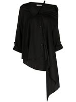 Palmer//Harding chemise asymétrique à boutonnière - Noir