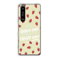 Don't forget to have a great day: Sony Xperia 1 III Transparant Hoesje