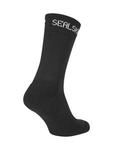 Sealskinz Suffield Solo Merino fietssok zwart L