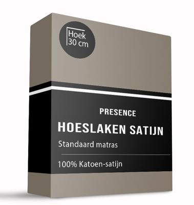 Hoeslaken - Katoen Satijn - 90x200 cm - Keuze Uit Meerdere Kleuren - Presence - Dekbed-Discounter.nl