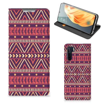 OPPO Reno3 | A91 | Hoesje met Magneet | Aztec Paars