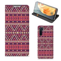 OPPO Reno3 | A91 | Hoesje met Magneet | Aztec Paars