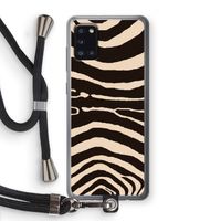 Arizona Zebra: Samsung Galaxy A31 Transparant Hoesje met koord