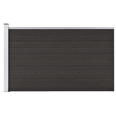 Schuttingpaneel 175x105 cm HKC zwart