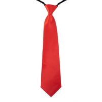 Rode carnaval verkleed stropdas 40 cm verkleedaccessoire - thumbnail