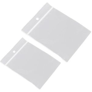 200x Plastic zakjes met gripsluiting 60 x 80 mm en 100 x 150 mm   -