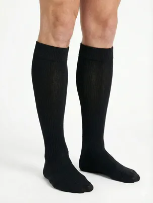 Kniekous wol heren - zwart - Hoge warme winter kniekous - HRS7100 - HRS7100 - HRS7100 - HRS7100 - HRS7100 - HRS7100 - HRS7100 - HRS7100 - -