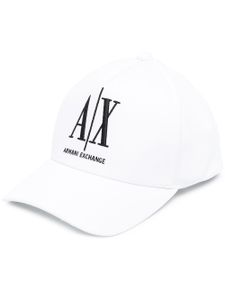 Armani Exchange casquette à logo brodé - Blanc