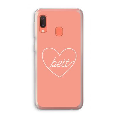Best heart: Samsung Galaxy A20e Transparant Hoesje