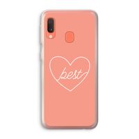 Best heart: Samsung Galaxy A20e Transparant Hoesje