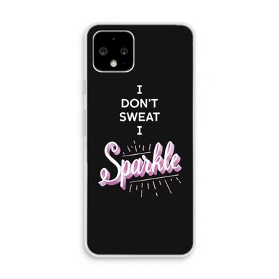 Sparkle quote: Pixel 4 Transparant Hoesje