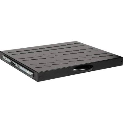 ROLINE 19-inch plank 1 U , Uitschuifbaar 350mm diep 25 kg zwart