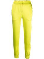 Philipp Plein pantalon de jogging fuselé à fini satiné - Jaune - thumbnail