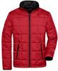 James & Nicholson JN1035 Men´s Padded Light Weight Jacket - /Red/Black - 3XL