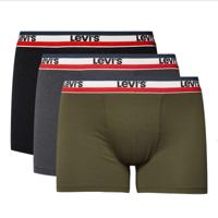 Levis boxershorts 3-pack khaki-blauw