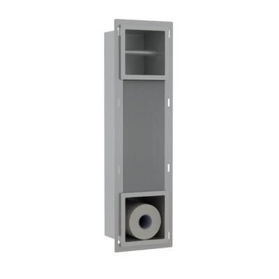 Fortifura Calvi Inbouw Reserve- en toiletrolhouder - Geborsteld RVS PVD (RVS) SW1126050/SW1126052