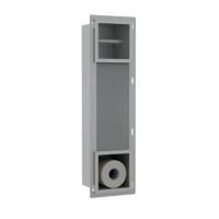 Fortifura Calvi Inbouw Reserve- en toiletrolhouder - Geborsteld RVS PVD (RVS) SW1126050/SW1126052 Fortifura Calvi Inbouw Reserve- en toiletrolhouder - Geborsteld RVS PVD (RVS) SW1126050/SW1126052