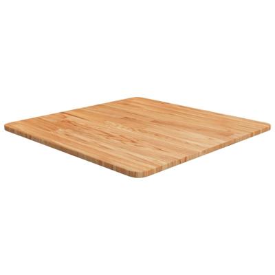 Tafelblad vierkant 60x60x1,5 cm massief eiken lichtbruin