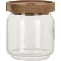 Voorraadpot - transparant glas - met deksel - 400 ml - voorraadbus