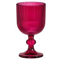 Wijnglas Ribbel - Roze - 250 ml - Leen Bakker