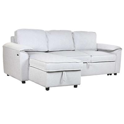 Slaapbank Home ESPRIT Lichtgrijs Modern 220 x 153 x 88 cm