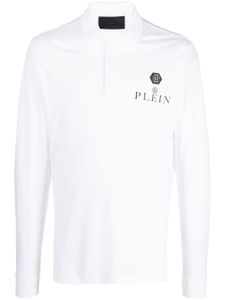 Philipp Plein polo à logo imprimé - Blanc