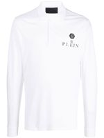 Philipp Plein polo à logo imprimé - Blanc - thumbnail