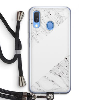 Biggest stripe: Samsung Galaxy A40 Transparant Hoesje met koord
