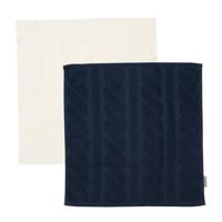 Riviera Maison - Sailor&apos;s Haven Kitchen Towel 2 pcs - Flax | Zwart - thumbnail