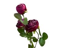 Roze 3 knopen donkerrood - Buitengewoon de boet
