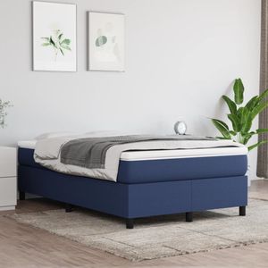 Boxspringframe stof blauw 120x200 cm