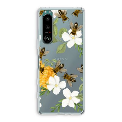 No flowers without bees: Sony Xperia 5 III Transparant Hoesje