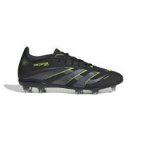 adidas Predator Elite Gras Voetbalschoenen (FG) Kids Zwart Donkergrijs Neongeel