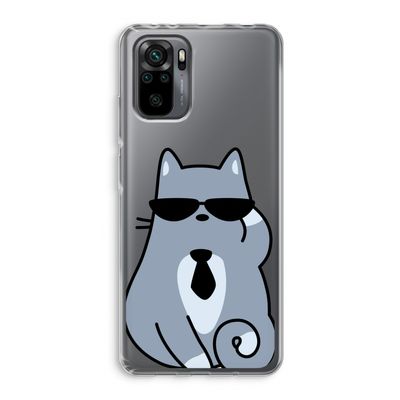 Cool cat: Xiaomi Redmi Note 10 Pro Transparant Hoesje