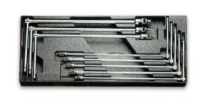 Beta Harde voorgevormde inzetbakken met assortiment gereedschap T65 - 024240065