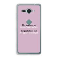 gij zijt ook iemand: Sony Xperia XZ2 Compact Transparant Hoesje