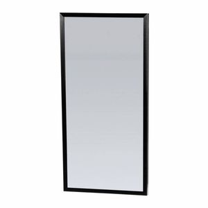 Spiegel Topa Silhouette 40x80x2.5 cm Aluminium Zwart Sanitop