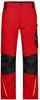 James & Nicholson JN832 Workwear Pants -STRONG- - Red/Black - 62