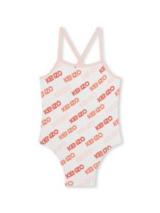 Kenzo Kids maillot de bain à logo imprimé - Tons neutres