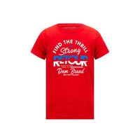 Retour Denim T-shirt Boyd met logo rood - thumbnail