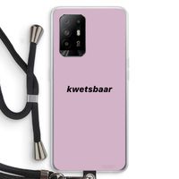 kwetsbaar: Oppo A95 5G Transparant Hoesje met koord