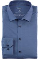 OLYMP No. Six 24/Seven Super Slim Jersey shirt nürnberger blauw, Effen