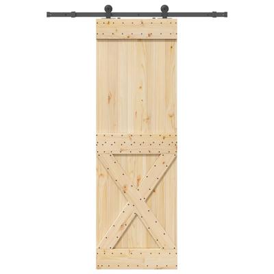 Schuifdeur met beslag 70x210 cm massief grenenhout