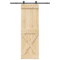 Schuifdeur met beslag 70x210 cm massief grenenhout