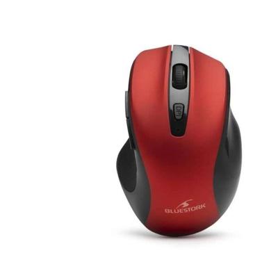 Draadloze muis - BLUESTORK - OFFICE 75 - Oplaadbaar - PC/MAC - Rood