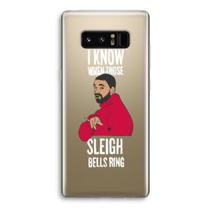 Sleigh Bells Ring: Samsung Galaxy Note 8 Transparant Hoesje