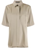 Kwaidan Editions chemise oversize à manches courtes - Tons neutres Kwaidan Editions chemise oversize à manches courtes - Tons neutres